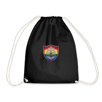 Pride (LGBTQIA+) tree - Drawstring Bag - black - Front