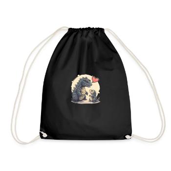 Amour ancien - Sac de sport léger - noir - Devant