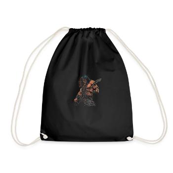 Barbarian Rock - Drawstring Bag - black - Front