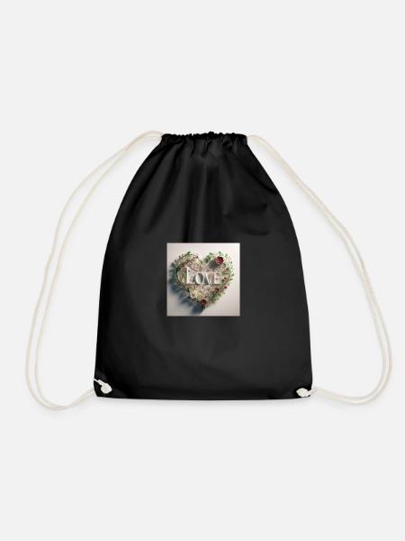 I love you - Sac de sport léger - noir