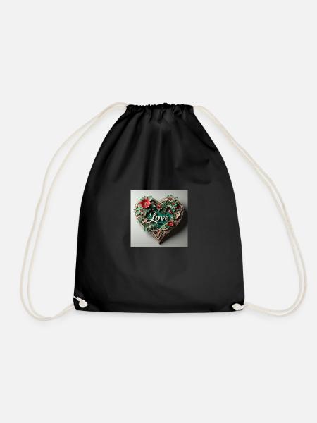 coeur - Sac de sport léger - noir