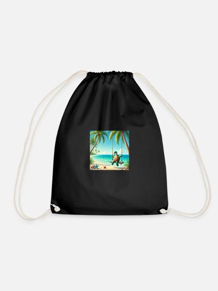 Rocker - Drawstring Bag - black