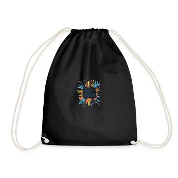 Motivation shirt - Drawstring Bag - black - Front