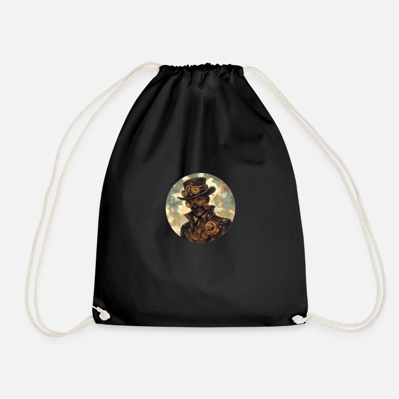 Steampunk erleben – Retro-Charme und Innovation - Turnbeutel - Schwarz