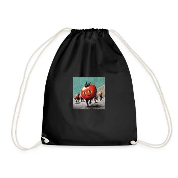Marsch der Tomaten - Turnbeutel - Schwarz - Vorne