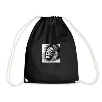 LION12 - Turnbeutel - Schwarz - Vorne