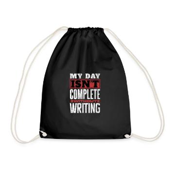 Ma journée n’est pas complète sans l’écriture - Sac de sport léger - noir - Devant
