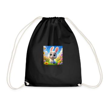 I am hoppelful - Turnbeutel - Schwarz - Vorne