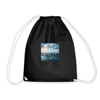 La ligne d’horizon de New York vue pour Jersey - Sac de sport léger - noir - Devant