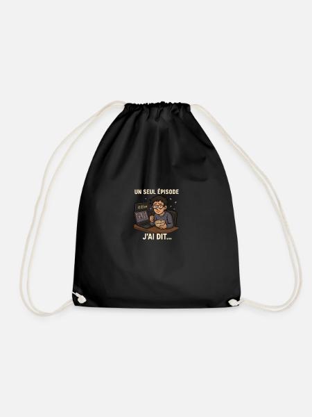 Only one episode... - Drawstring Bag - black