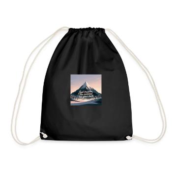 Just Breath – Universe Has Your Back - Drawstring Bag - black - Front