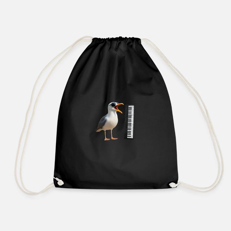 BBB Seagull Musician - Keyboard Edition - Drawstring Bag - black