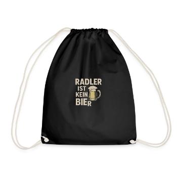 Radler ist kein Bier - Turnbeutel - Schwarz - Vorne
