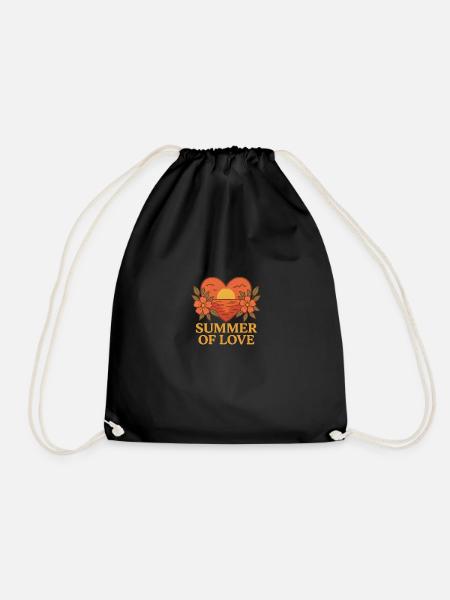 Liebe Ambiente Summer 1 - Turnbeutel - Schwarz
