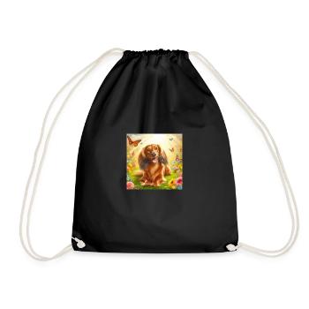 Summer image - Drawstring Bag - black - Front