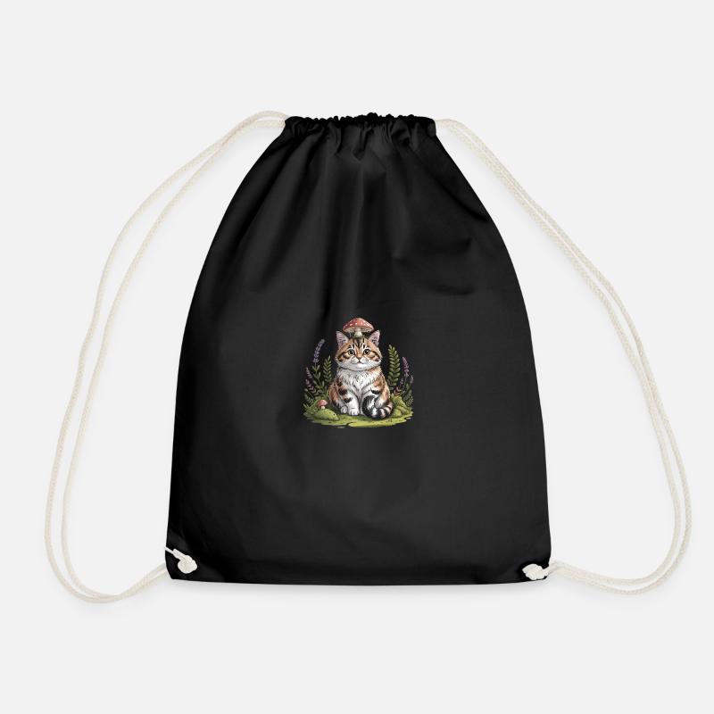 The Forager - Drawstring Bag - black
