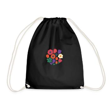 Circle Bloom – Couronne de fleurs 2025 - Sac de sport léger - noir - Devant
