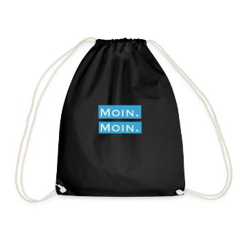 Moin Moin - Turnbeutel - Schwarz - Vorne