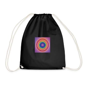 Beau mandala circulaire - Sac de sport léger - noir - Devant