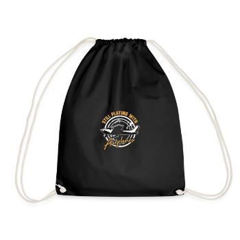 Jouant toujours avec un cadeau d'avion pour un avion - Sac de sport léger - noir - Devant
