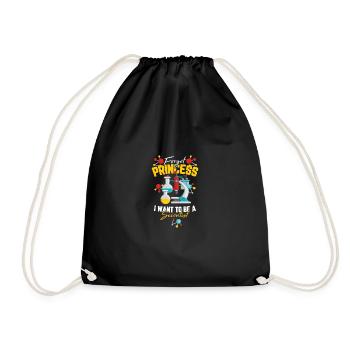Forget Princess I Want To Be A Scientist Design - Drawstring Bag - black - Front