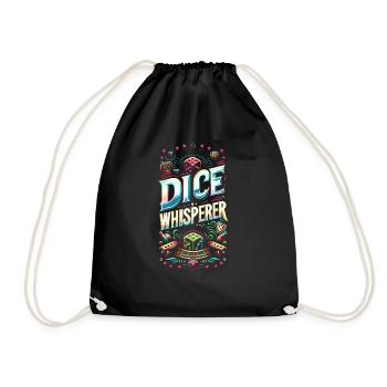 Chuchoteur de dés 10 - Sac de sport léger - noir - Devant