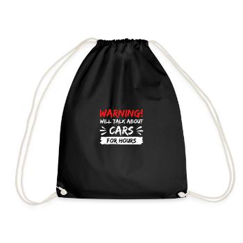 voitures tuning de voiture parler idée cadeau en disant - Sac de sport léger - noir - Devant