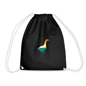 Goose - Drawstring Bag - black - Front
