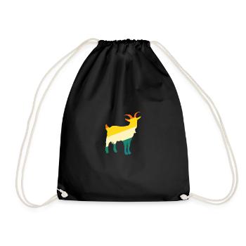 Chèvres - Sac de sport léger - noir - Devant
