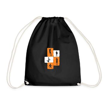 Basketball Players Basketball - Drawstring Bag - black - Front