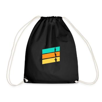 Angler Fishing - Drawstring Bag - black - Front