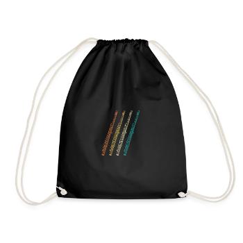 Flautist Evolution Flute - Drawstring Bag - black - Front