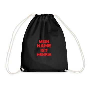 Henrik - Turnbeutel - Schwarz - Vorne