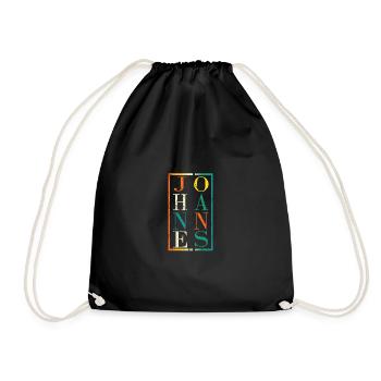 Johannes - Drawstring Bag - black - Front