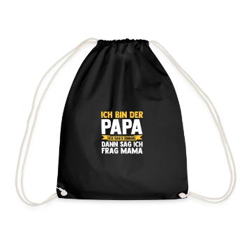 Père Équipe Papa - Sac de sport léger - noir - Devant