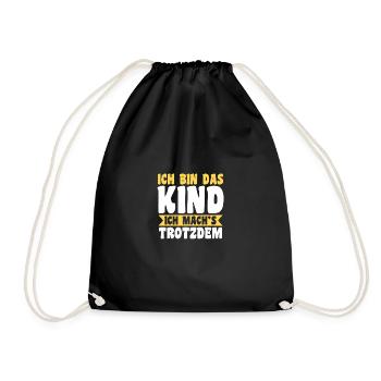 Fille Fils - Sac de sport léger - noir - Devant