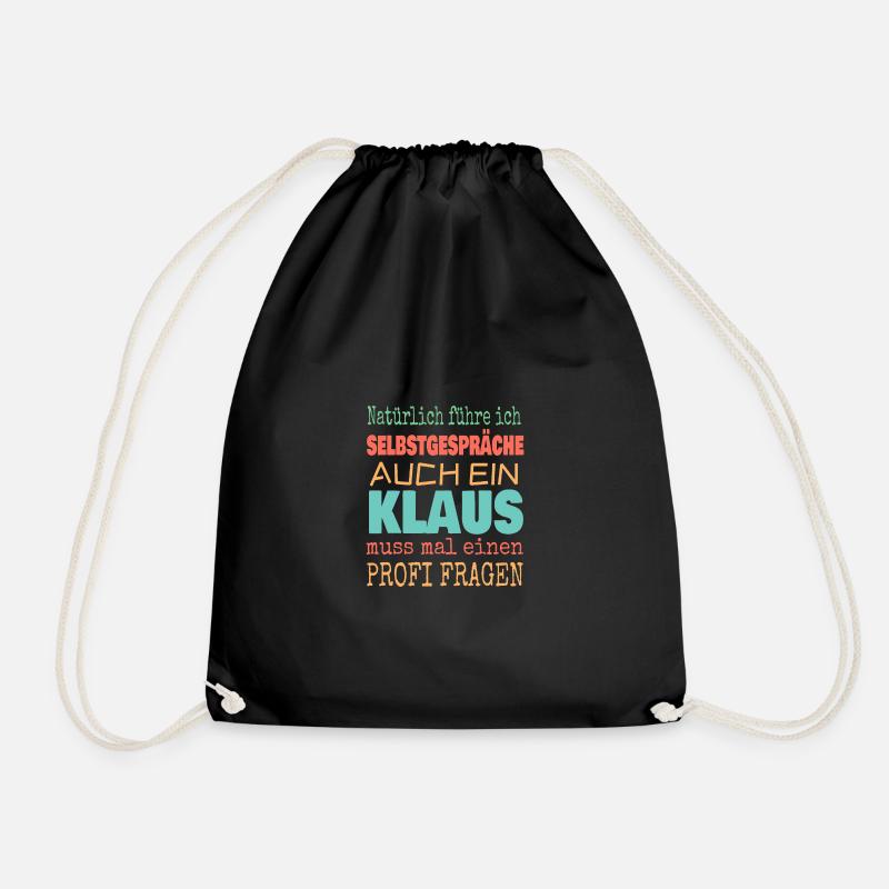Klaus - Turnbeutel - Schwarz