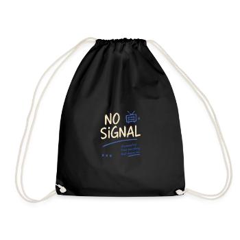 Pas de signal – Vibrations déconnectées - Sac de sport léger - noir - Devant