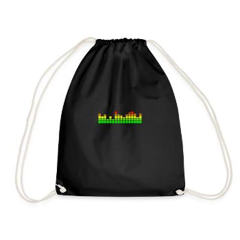 Music equalizer & visualizer - Drawstring Bag - black - Front