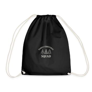 Family Christmas Tree Squad - Drawstring Bag - black - Front