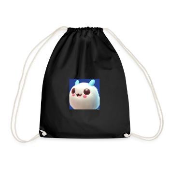 Fluffy Monster - Drawstring Bag - black - Front
