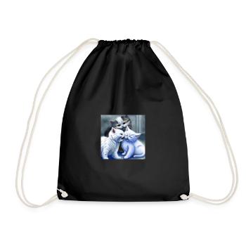 Feline - Drawstring Bag - black - Front