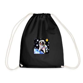 Space beagle explorer - Drawstring Bag - black - Front