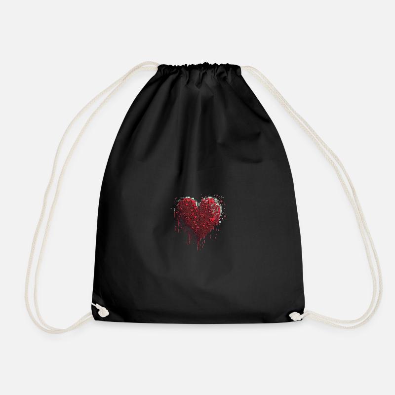 PixelHeart - Sac de sport léger - noir