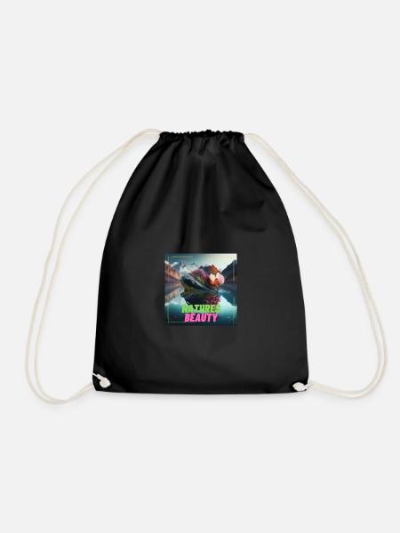 Natures Beauty - Drawstring Bag - black