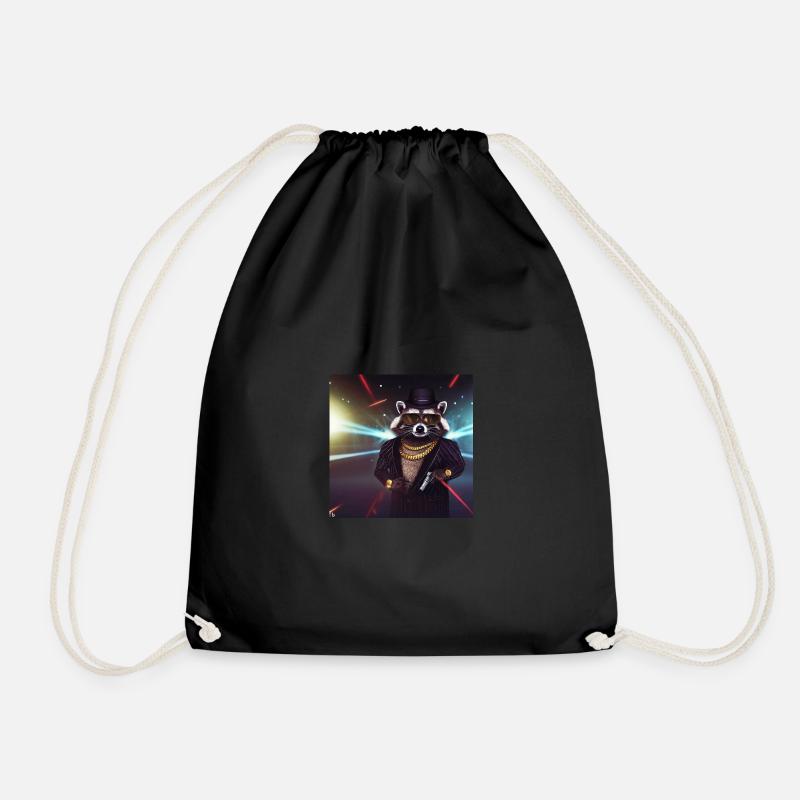 Gangster Raton laveur - Sac de sport léger - noir