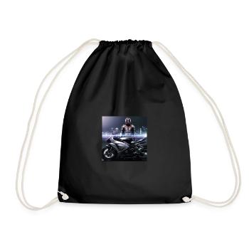 Art numérique de moto - Sac de sport léger - noir - Devant