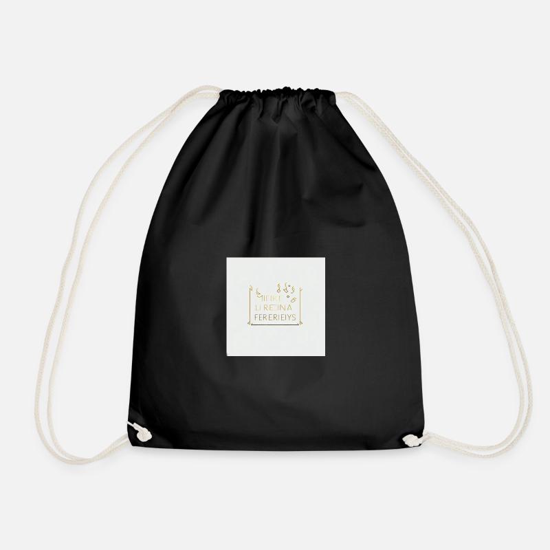Clear lienia - Drawstring Bag - black