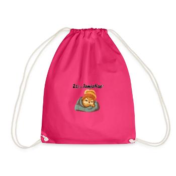 Tamia nap - Drawstring Bag - fuchsia - Front