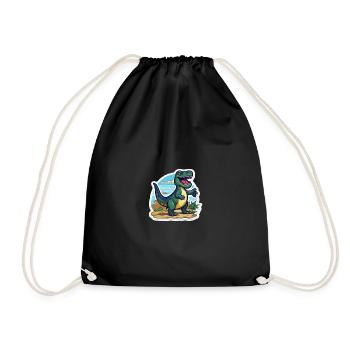 Le Trex Dino est en route - Sac de sport léger - noir - Devant